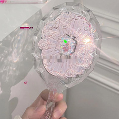 フラワーウェイズ ムーンライトマーメイド 手鏡 星空 ブルー ムーンライト ホワイト 化粧鏡 重工業 アクリル チョコレート ショップ 女性