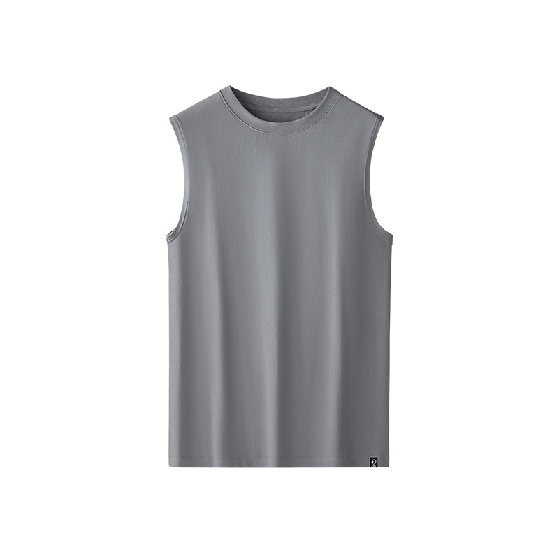 [Algodón suave de agua] Nuevos pantalones cortos de chaleco de algodón para hombre Nuevo traje de camiseta sin mangas para deportes