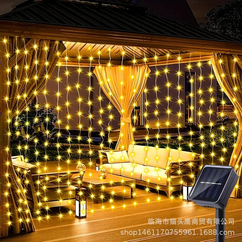Cross-Border Led Copper Wire Light Curtains, Christmas Decorative Fairy Lights, Solar Decorative String Lights, Garden Lights Cross-Border Led Copper Wire Light Curtains, Christmas Decorative Fairy Lights, Solar Decorative String Lights, Garden Lights