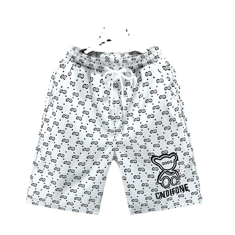 Νέα καλοκαιρινά ανδρικά σορτς με ψηφιακή εκτύπωση, παντελόνι παραλίας 5 ιντσών, high-end μεταξωτό ύφασμα πάγου, χαλαρό και όμορφο, ευέλικτο_voghion.com