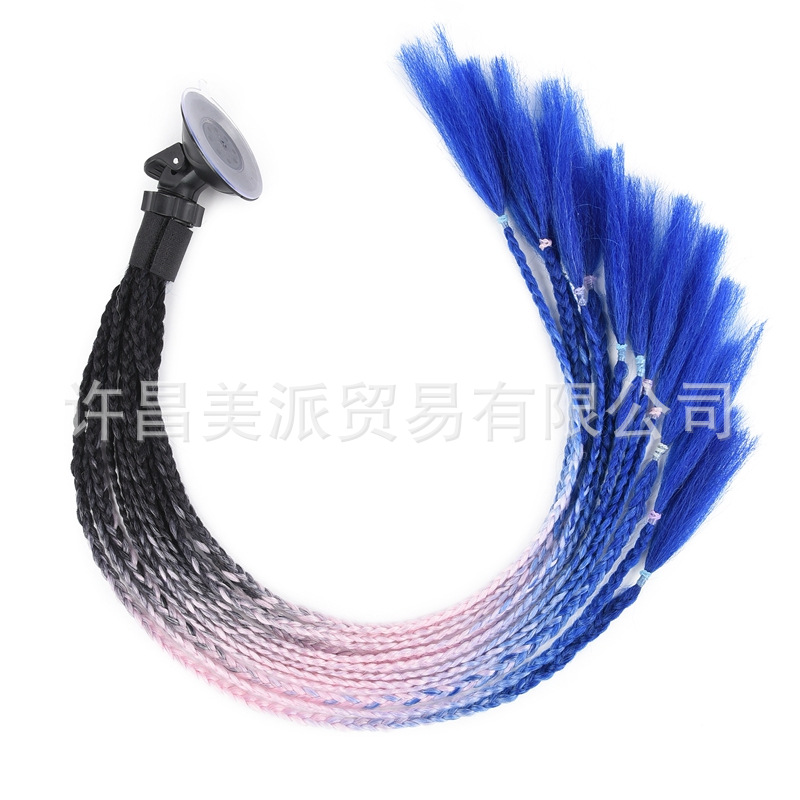 Casco sucio trenza casco decoración casco accesorios eres hambriento Meituan llevar jinete trenza