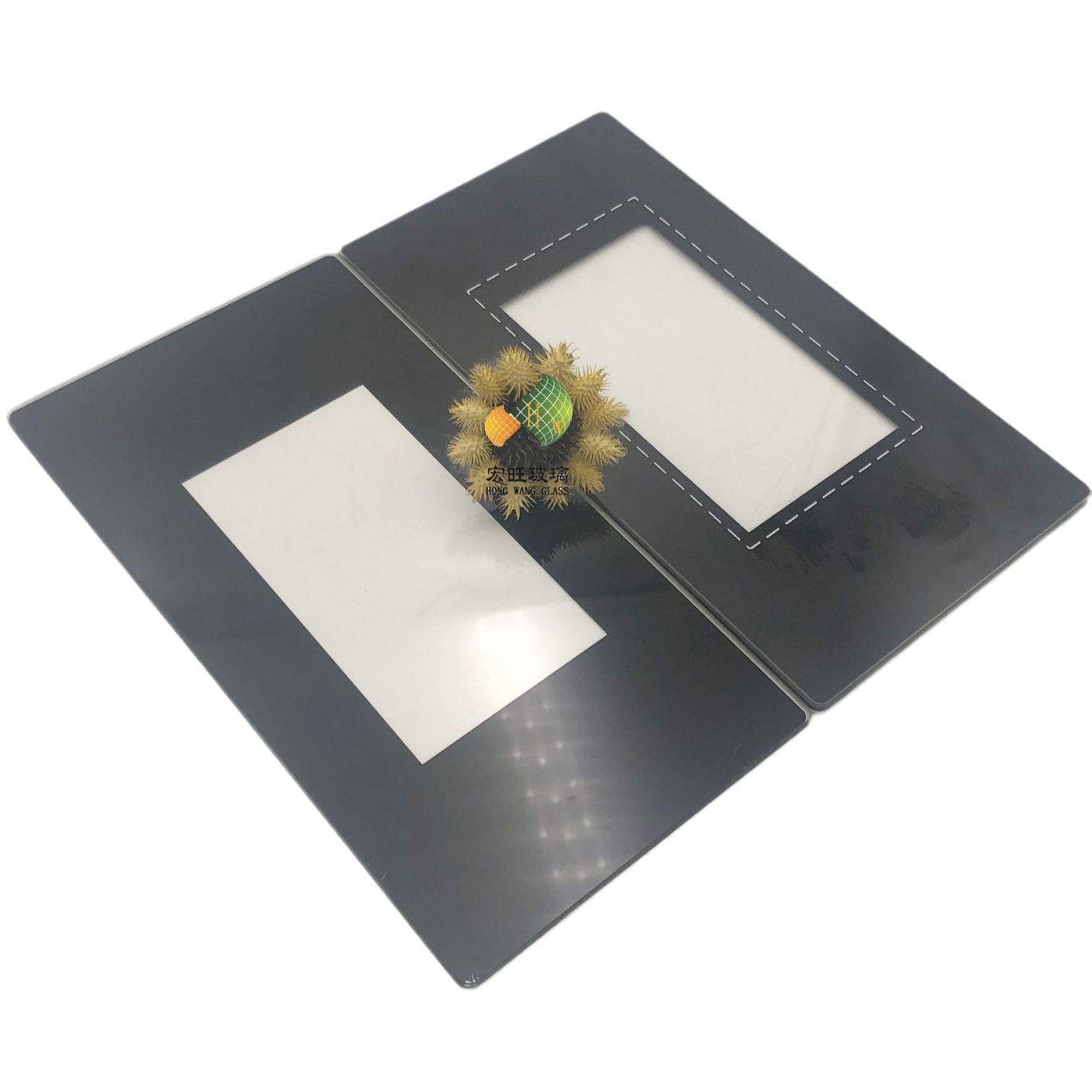 家用电子电器多色触控丝印玻璃 平板钢化玻璃 宏旺工厂