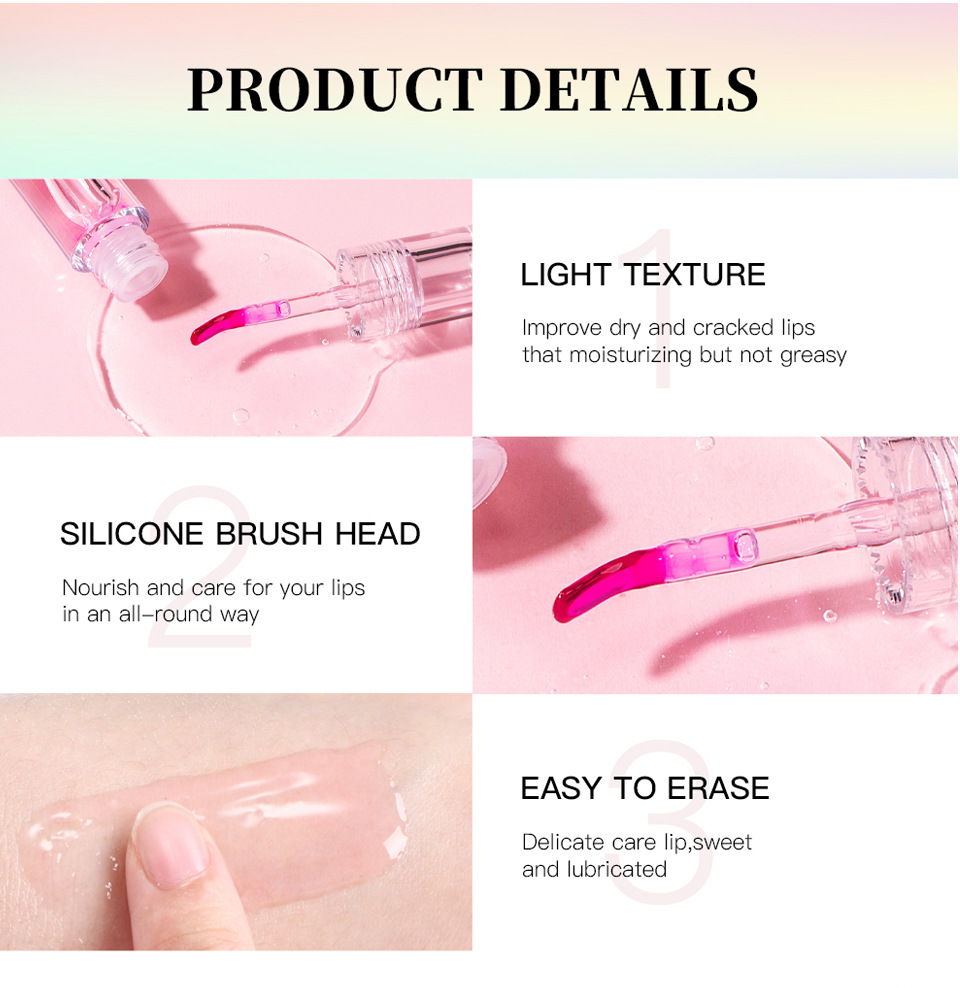 ibcccndc Flower Lip Moisturizer 5-bottle Set Transparent Dudu Lip Gloss undefined