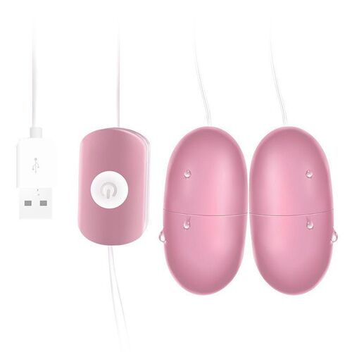 Vibrator, adult products, USB single vibrating egg, double-head variable frequency vibrating egg, female masturbation device, flirting sex toy