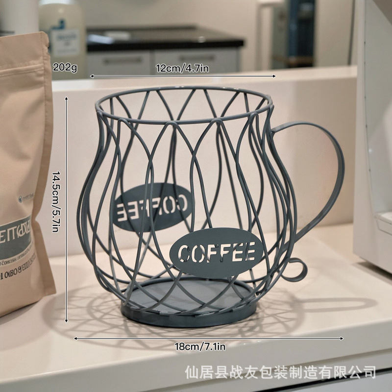 Café nórdico transfronterizo almacenar artefactos de taza de hierro forjado estante de exhibición de bocadillos de dulces tienda de café