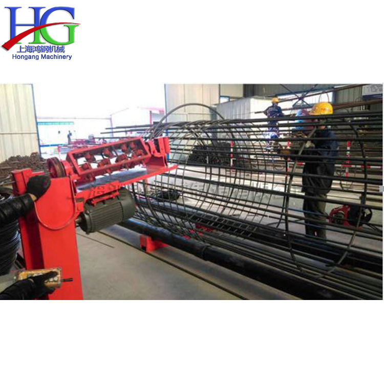 圆形钢筋笼绕筋机 半自动滚笼成型机 工程建筑基础设施钢筋盘笼机