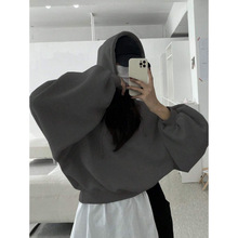 H 31270 Fleece Hooded Harajuku Sweatshirt ������ñ����