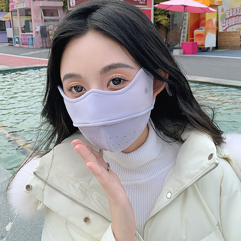 2025秋冬女性用暖かいマスク、5D立体目の保護、ベルベットの柔らかいフィッシュボーン、高見えする防寒サイクリングマスク|undefined