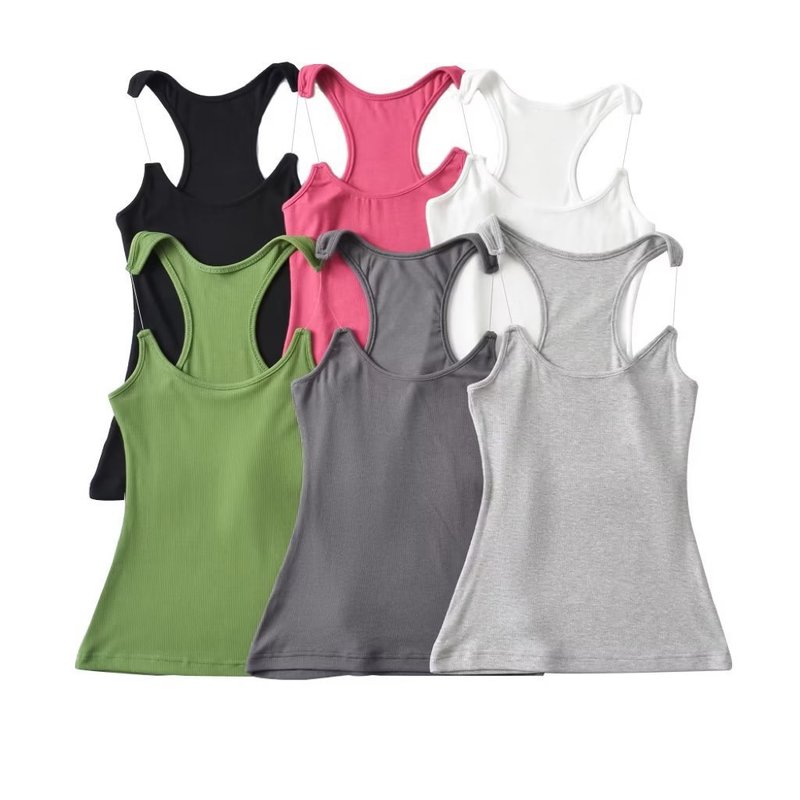 24 Summer New Women's Spice Girls Transparent Invisible Shoulder Strap Pure Desire Spice Girls Slim-fit U-neck Elegant Sleeveless Camisole