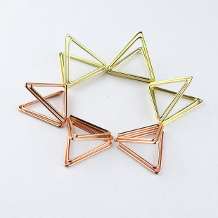 Desktop Storage Triangular Business Card Holder Metal Message Holder Hotel Menu Holder Wedding Table Number Holder Creative Storage
