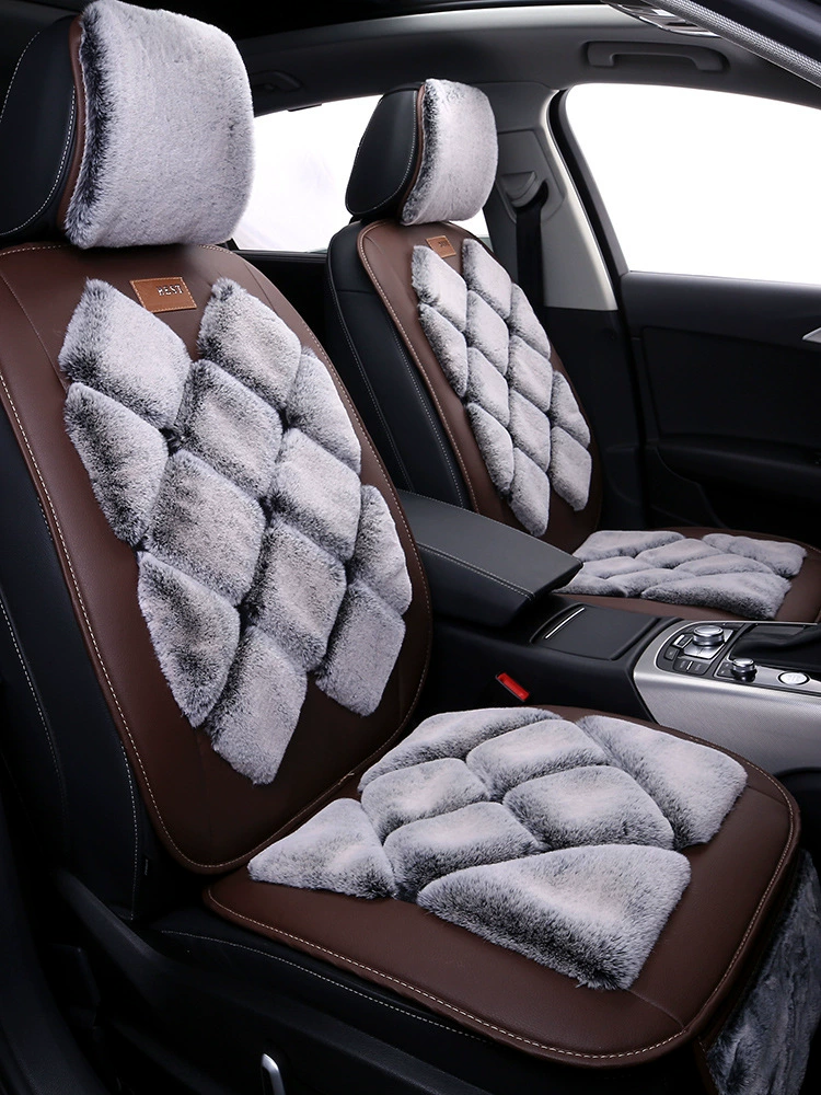 Новые автомобильные подушки зимние плюшевые коврики задний ряд зимние теплые волосяные коврики женские автомобильные сиденья плюс бархатные сиденья