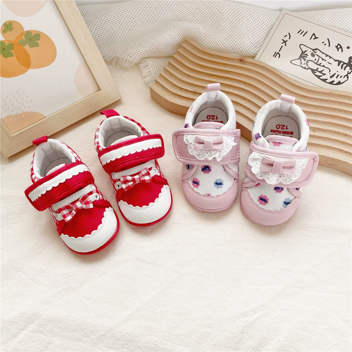 Японский одиночный новый продукт futa совместное название весной Kawaii Baby мягкая подошва обувь детская обувь 12 ~ 14cm