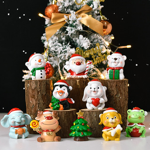Christmas Desktop Creative Small Ornaments Christmas Landscape Decorations Christmas Tree Santa Claus Gifts Decoration Gifts