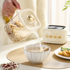 Small square stew health pot household multi-functional all-glass tea kettle office mini flower tea thermos cup