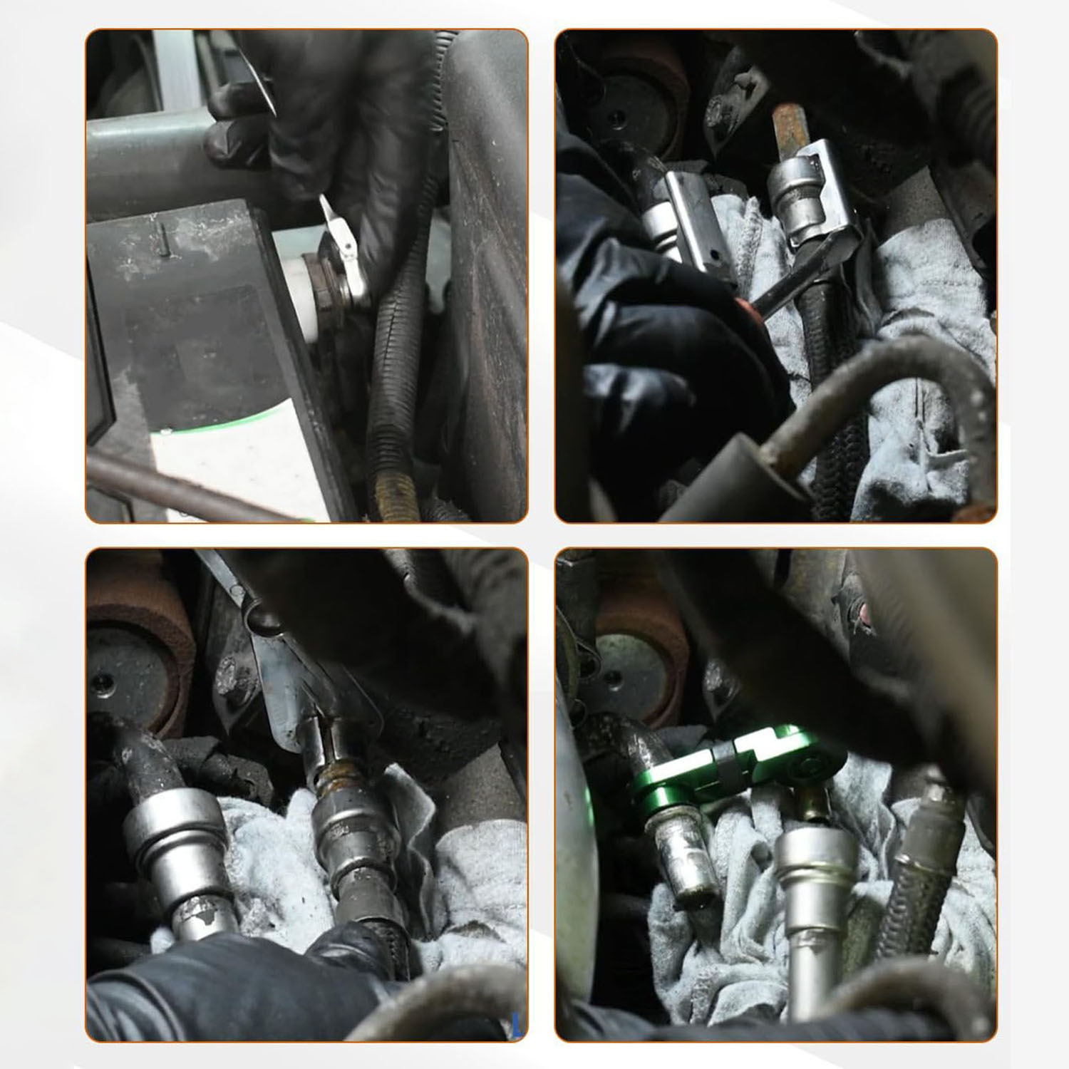 6.6L diesel fuel line kit, including supply and return lines, is suitable for Chevrolet GMC 2500HD/3500HD