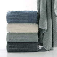 竹纤维浴巾加大不掉毛吸水柔软洗澡成人家用浴巾批发礼品刺绣logo