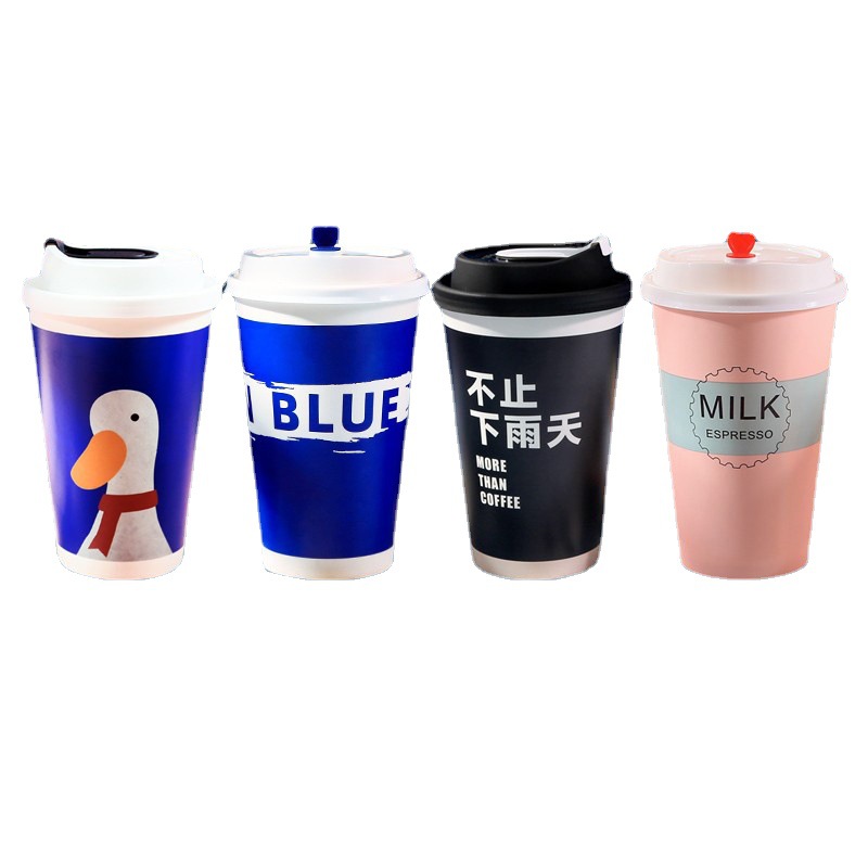 Taza de papel desechable LOGO, café grueso personalizado, té con leche, bebida fría y caliente, taza de papel para llevar, taza de papel de 12 onzas para llevar