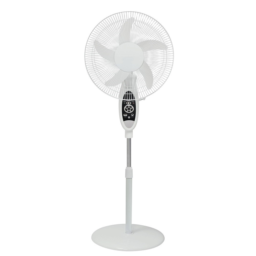 16 pulgadas ventilador vertical de piso con panel solar controlado remoto ventilador solar de emergencia interior y exterior