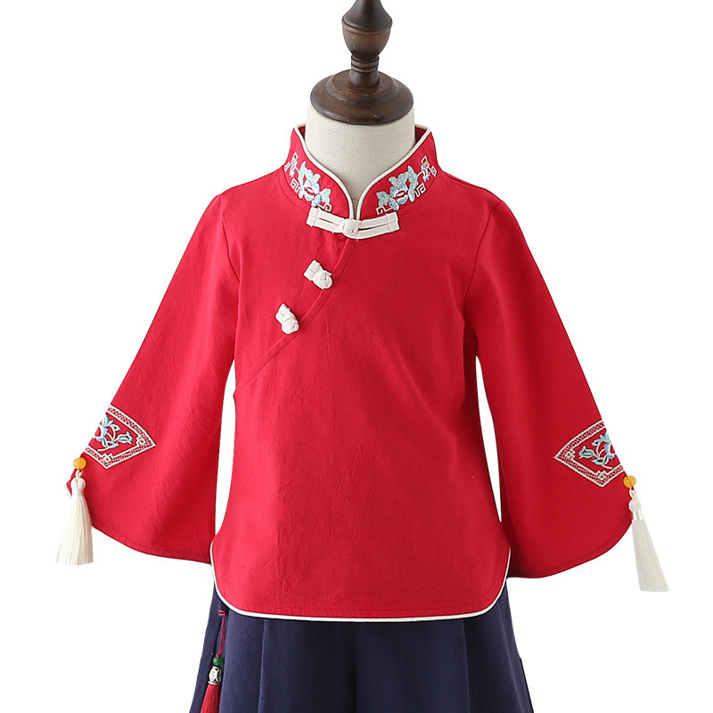 커프스 태슬/레드 탑