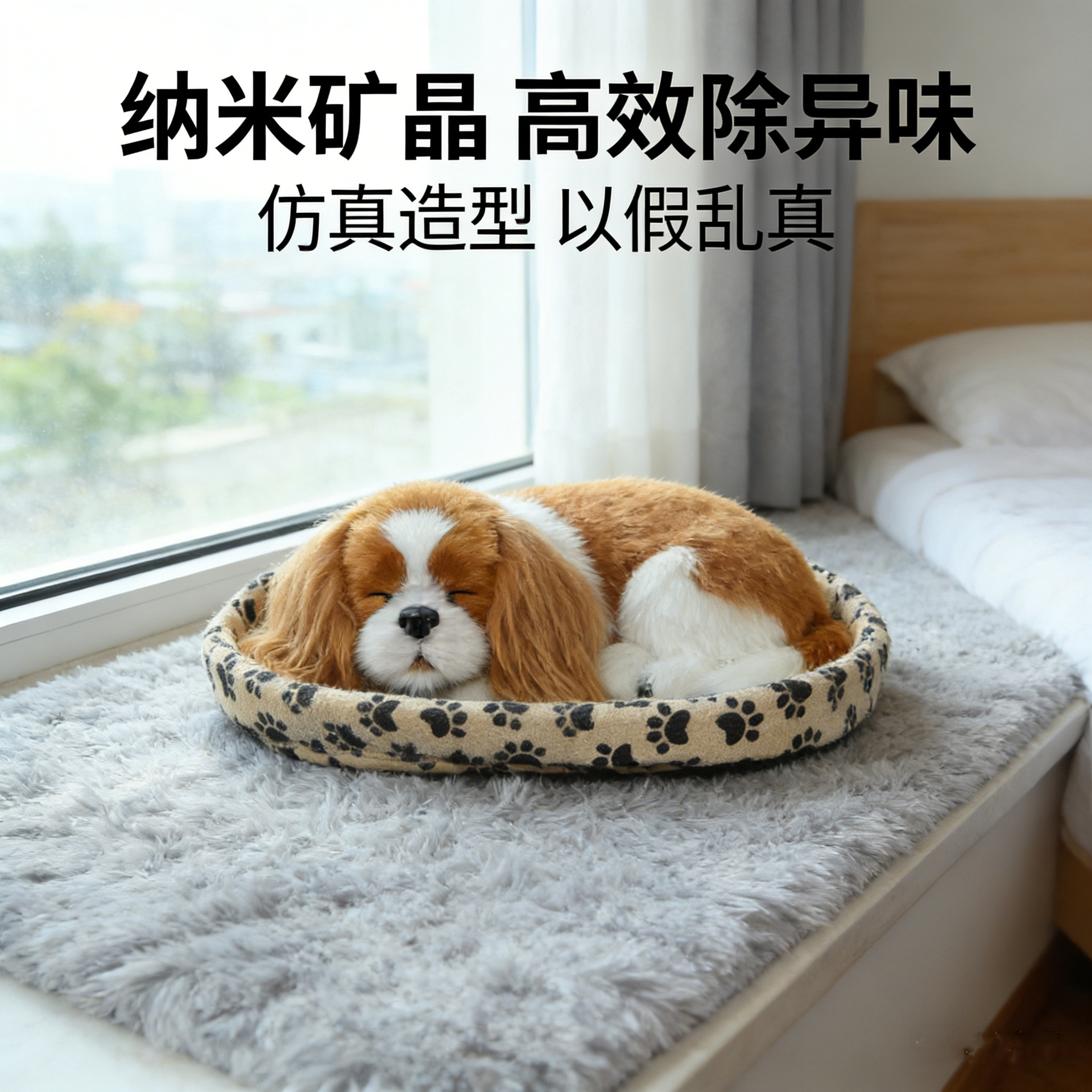 Car Interior Decoration Ornaments Bamboo Charcoal Imitation Dog Creative Car-Mounted Activated Carbon Decoration to Remove Odor and Formaldehyde for Home Use