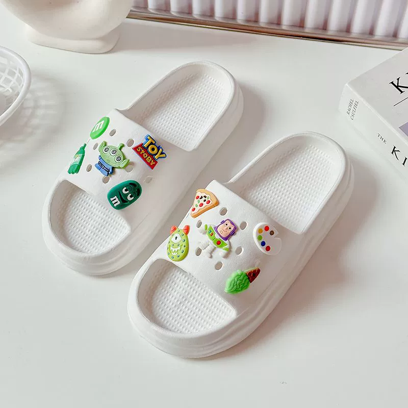 Тапочки Buz Lightyear, женская летняя одежда, Высококачественная Нескользящая новая толстая подошва, большие размеры, увеличивающие высоту, пляжные тапочки для моря