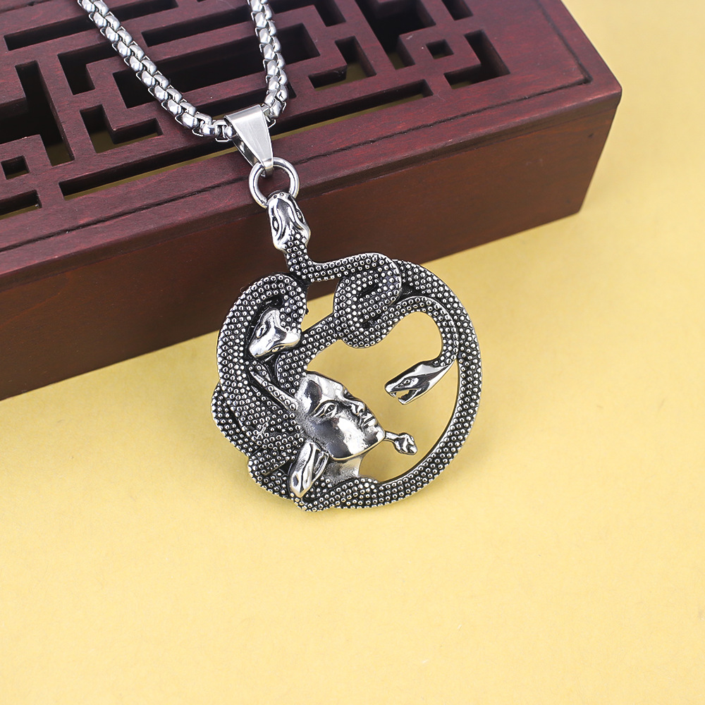 Edelstahl Totenkopf Kreuzkette Für Damen Und Herren_voghion.com