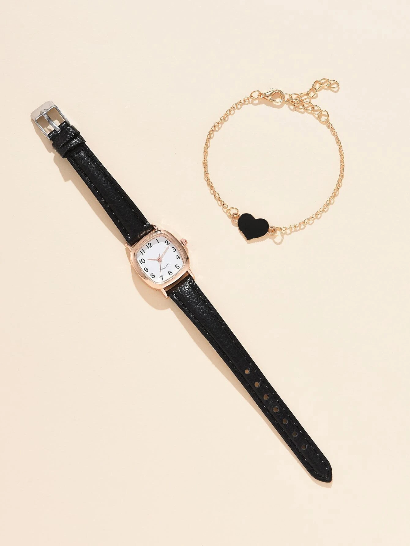 Square watch female middle school student simple Harajuku temperament small dial Korean style artistic retro belt quartz watch_voghion.com