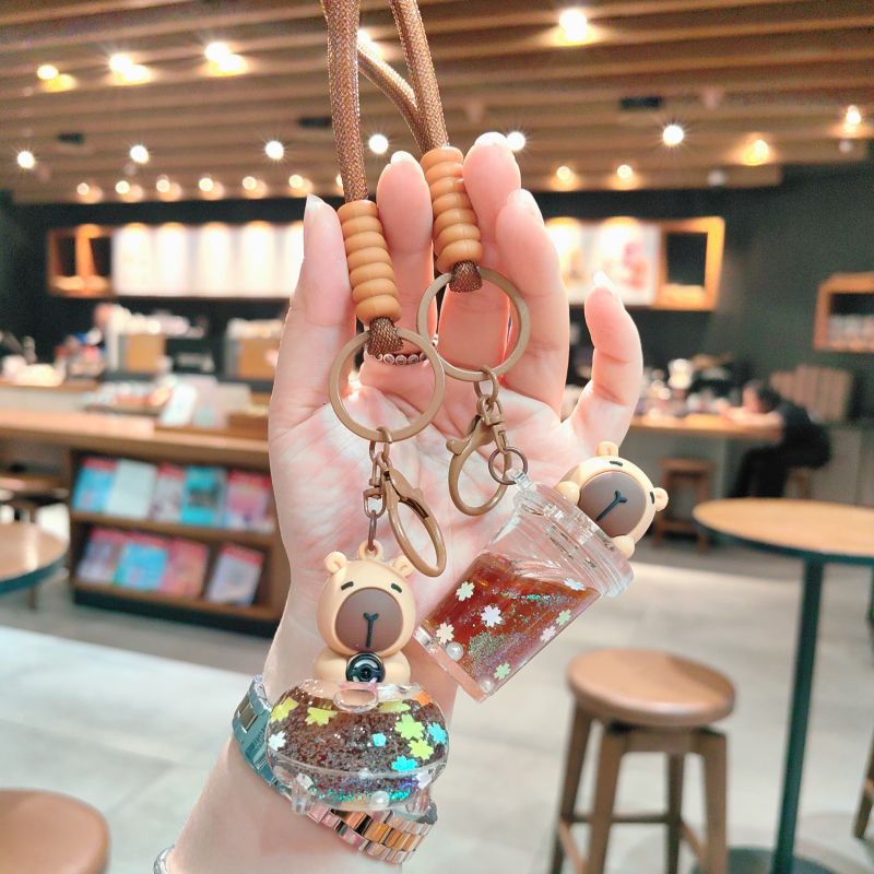 52g Weight Bag Pendant, Keychain Classification 1 Piece Quantity Holiday, Daily Occasion Acrylic Material Cartoon Character Pattern Unisex Gender Cute Style 1 Piece Cute Cartoon Character Acrylic Unisex Bag Pendant Keychain 3