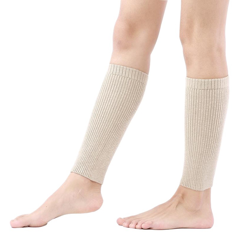 Cashmere calf protection warm men's and women's autumn and winter leg protection ankle protection set cold-proof leg high elastic thickened ankle protection socks