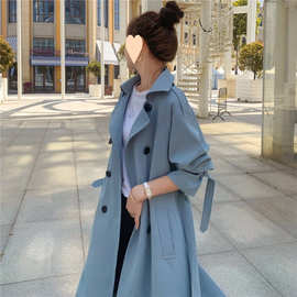 英伦风衣女中长款小个子韩版宽松型春秋2025新款气质流行外套潮