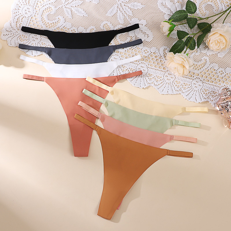 [Find a Factory] Cross-Border European and American Seamless One-Piece Sexy Girls' Underwear Low-Waist Bikini Women's Thong