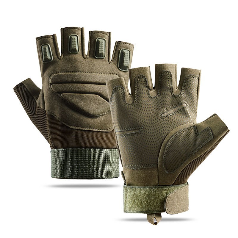 Guantes tácticos transfronterizos para hombres y mujeres al aire libre ZS - 001 entrenamiento deportivo de protección de medio dedo al aire libre fanáticos militares especiales montar