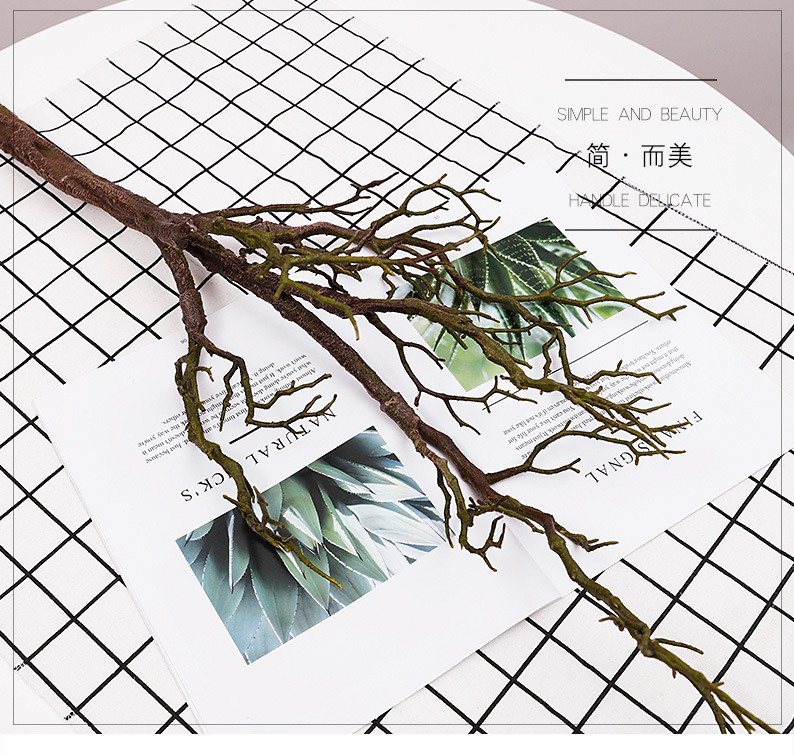 现代仿真树枝配材 发泡枝插花手感花艺树枝 装饰仿真10头枯枝干枝-阿里巴巴