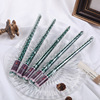 Classic 10 -inch color European -style thread long rod candle wholesale home romantic wedding smoke flavorless rod cross -border