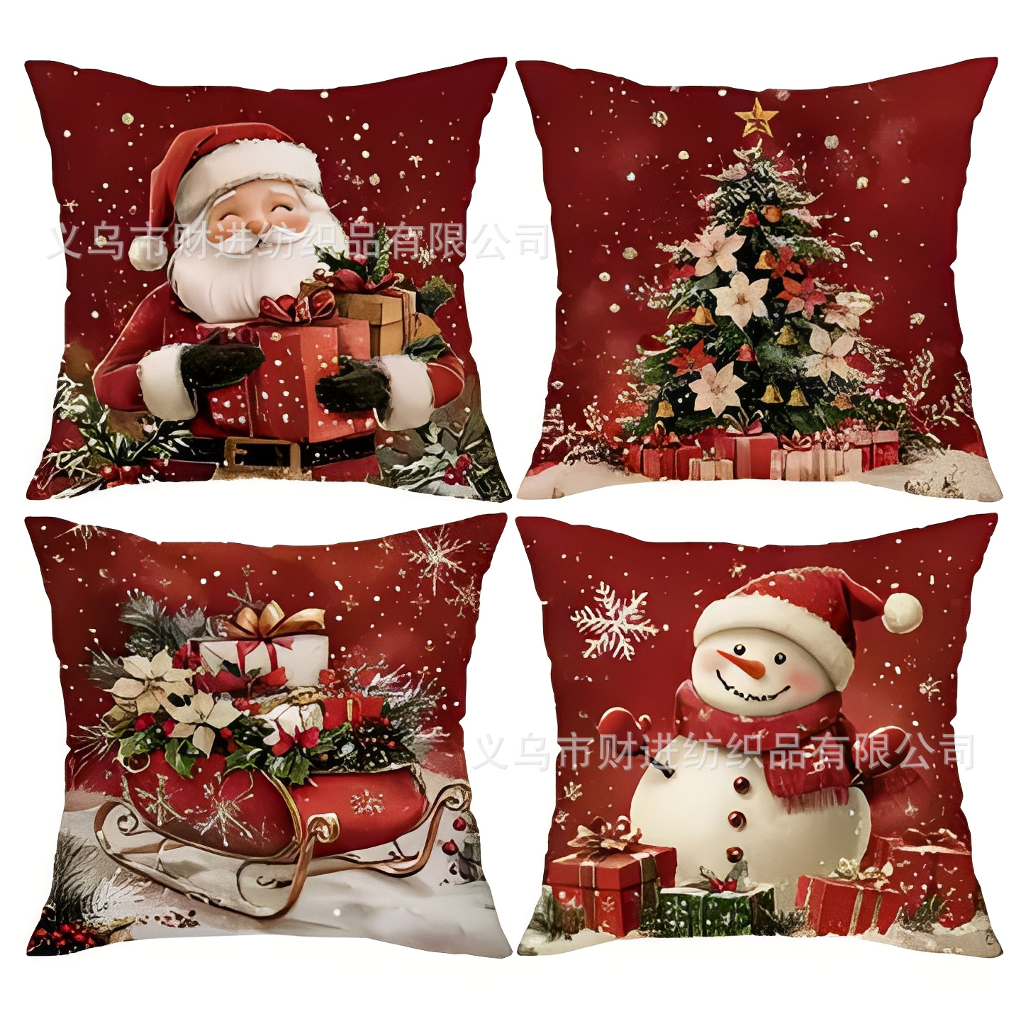 Transfronterizo Temu nueva combinación de Navidad abrazo funda de almohada Amazon casa sofá decoración cojín funda de almohada al por mayor image 28