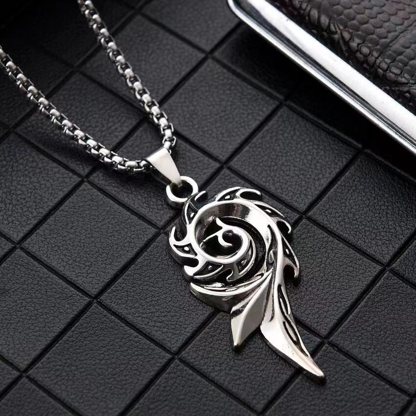 Street Occasion Alloy, Titanium Steel Material Geometric Pattern Punk Geometric Alloy Titanium Steel Plating Men's Necklace