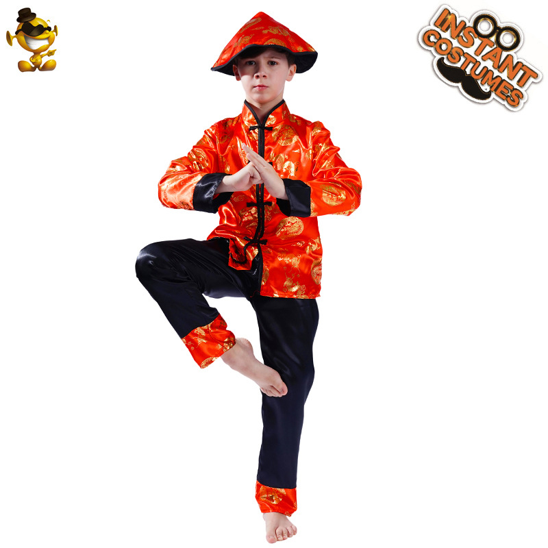 中国传统服饰 儿童款唐装 嘉年华服装 化妆舞会舞台表演服