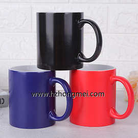 空白广告印图片照片logo马克杯亚光变色杯  DIY热转印