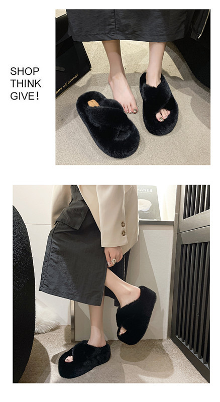 Stylish Women's Maomao Slippers With Thick Sole For Autumn Winter_voghion.com
