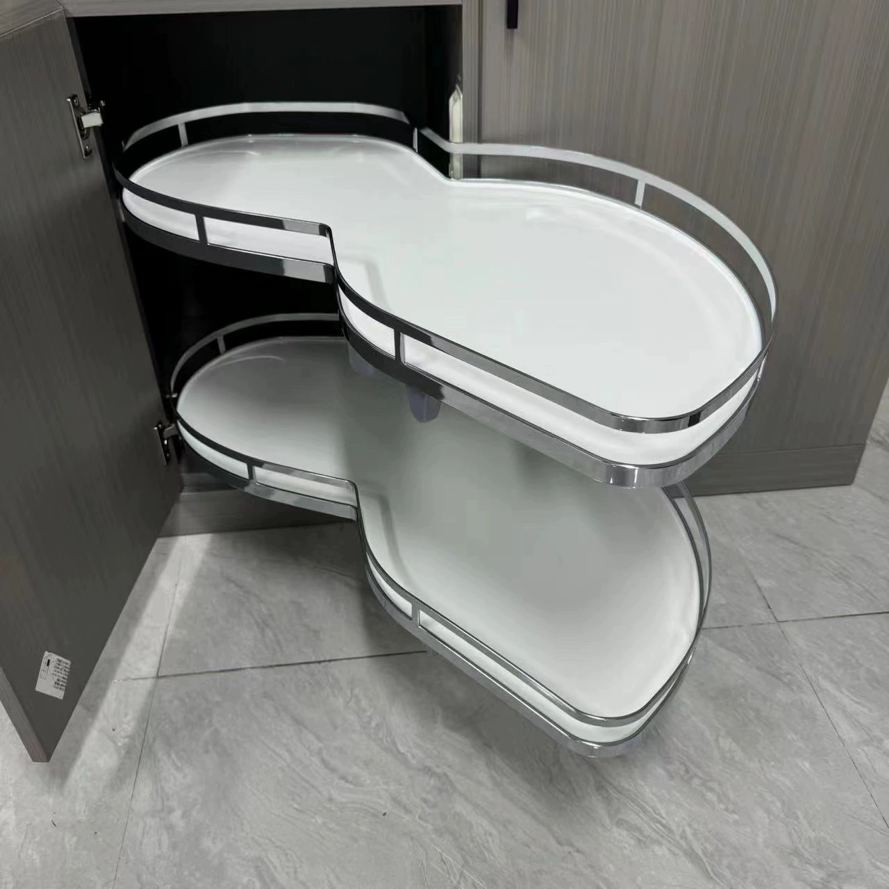 Corner pull‑out cabinet basket, multi‑style UFO pull‑out for kitchen cabinets, left/right, various finishes