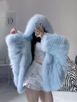 Фабричная прямая шуба AliExpress Амазонская шуба из лисьего меха пальто Европейское и американское трансграничное осенне-зимнее пальто женское