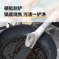 批發定製刷神器廚房洗碗碟加液長柄刷海綿TPR木漿棉不傷去油洗鍋