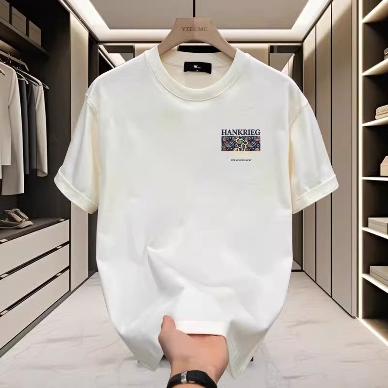 T-shirt da uomo oversized in cotone con grafica orso streetwear_voghion.com