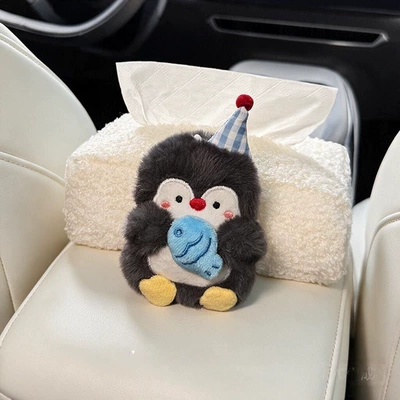 Car tissue box/set Box 2026 New Model - armrest-box-modelparty-little-fish-penguin