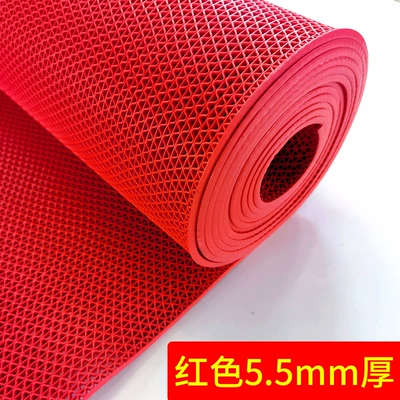 Avtomobil döşəmə paspasları — mat carpet floor mat - 55mm-foot-thick-red-9060cm