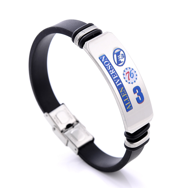 스테인레스 스틸 팔찌 (실버 컬러 사진) 아이버슨