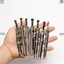 迷你宝剑袖珍古汉剑越王小秦王书签玩具龙泉市短刀未开刃