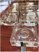 水晶密封沉香手串盒子紫檀手链收藏透明玻璃展示盒首饰盒