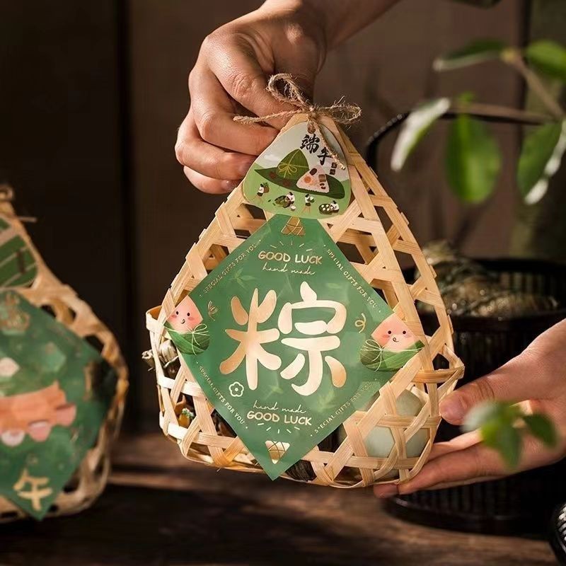 Cesta de Regalo de Mano en Bambú Hecha a Mano para Fiestas image 5
