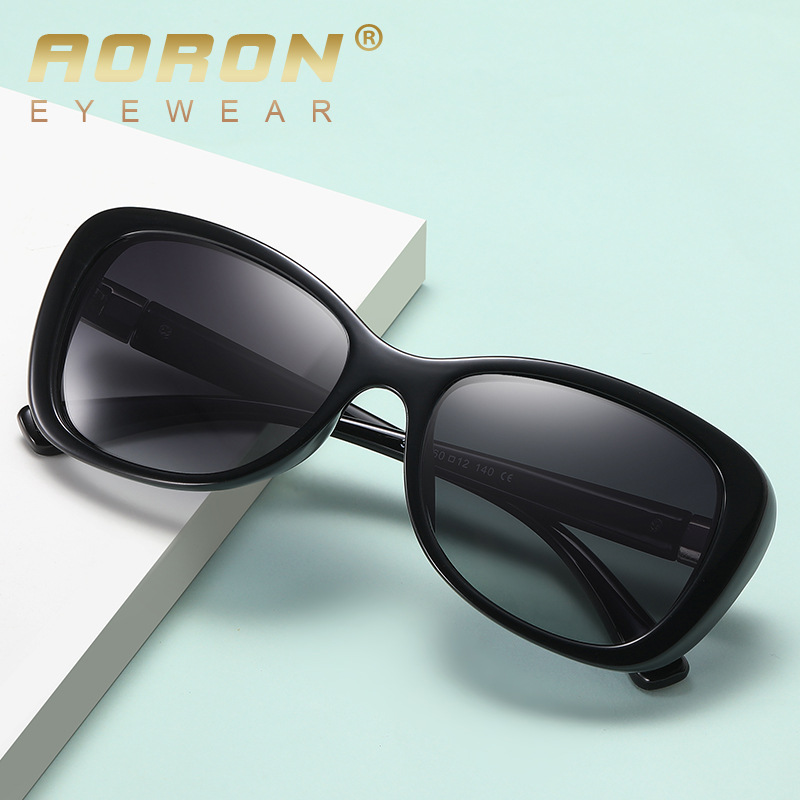 New Polarized Color-Changing Sunglasses for Women, Small Frame Sunglasses for Women, Fashionable Metal Sunglasses Cross-Border 3015